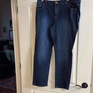 New Directions Dark Blue Straight Leg Jeans
